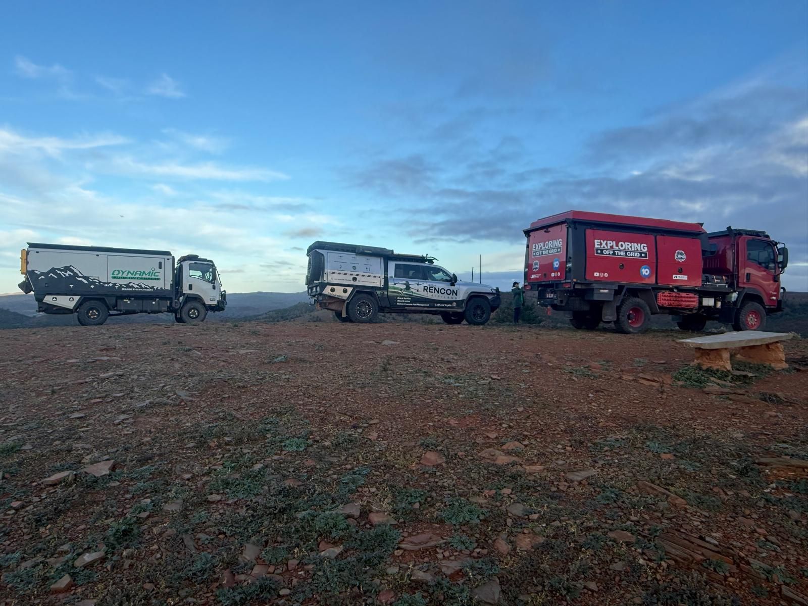 Rencon Air & Land vehicles with the Exploring Off The Grid truck